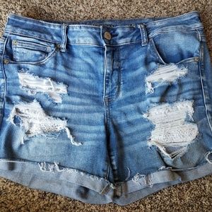 American Eagle distressed Jean shorts
